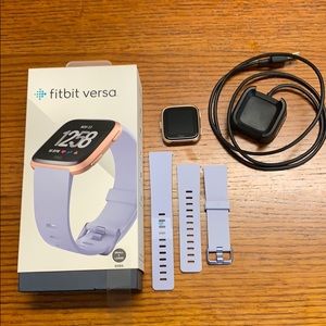 Rose gold Fitbit Versa